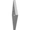 Ekena Millwork Diamond Surface Mount PVC Gable Vent: Non-Functional, w/ 2"W x 1-1/2"P Brickmould Frame, 20"W x 20"H GVPDI20X2002SN - alternate 3